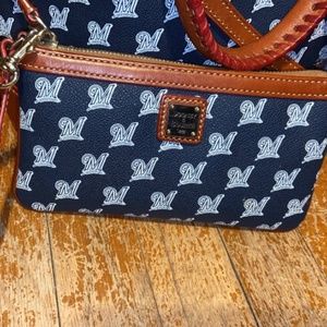 Dooney and Bourke Milwaukee Brewer's wristlet
